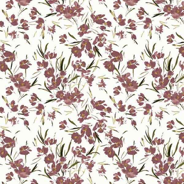 Perennial - Peony - Tulip (Ivory) 53787D-2 by Kelly Ventura for Windham Fabrics