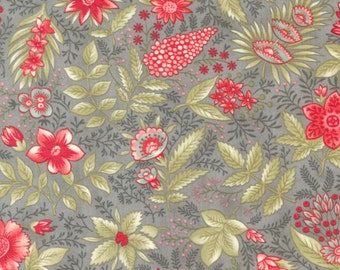 Collection For a Cause - Etchings - Joyful Jacobean - Florals (Slate) 44332 14 by Howard Marcus & 3 Sisters for Moda Fabrics
