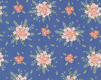 Peachy Keen - Blooming Floral (Cobalt) 29172 16 by Corey Yoder for Moda Fabrics