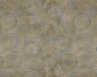 Radiance - Basics - Circles (Taupe) 53727-46 by Whistler Studioss for Windham Fabrics