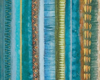 Desert Oasis - New Native Stripes (Spruce) 39766 12 by the Create Joy Project for Moda Fabrics