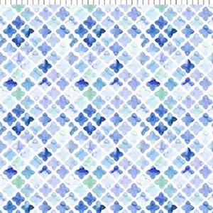 Periwinkle Spring - Lattice (Periwinkle) 10PS-1 by In The Beginning Fabrics