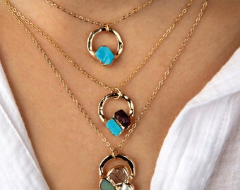 Christmas Gift From Daughter, Mother Meaningful Birthstone Necklace, Personalized Gift, For Her.