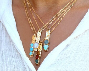 TanayDesigns Brown Agate Beaded Nickel Chain Necklace 26 inch Long Gift for her TanayDesigns Brown Agate Beaded Nickel Chain Necklace 26 inch Long Gift for her