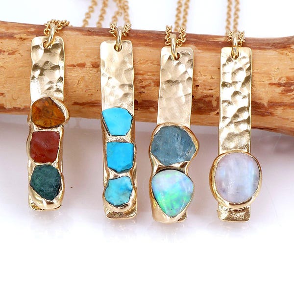 Collar personalizado para mamá, el mejor regalo navideño, collares de joyería personalizados, collar con piedra natal personalizada, collar con piedra natal familiar, para ella.