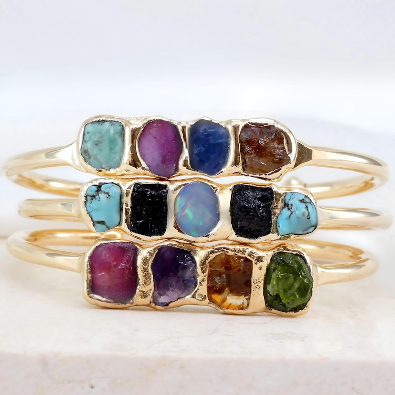 Personalized Jewelry, Best Holiday Gift, Custom Birthstone Bracelet, Gift For Her, Mothers Custom Bracelet Gift, Family Gemstone Bracelet. image 2