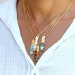 Custom Necklace For Mom, Custom Birthstone Necklace, Vertical Bar Necklace, Family Birthstone Necklace, Raw Stone, Personalized Necklace. 