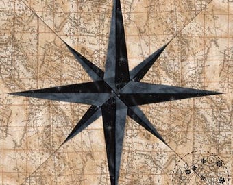 Mariner Compass Needle - Quilt pattern mariner star