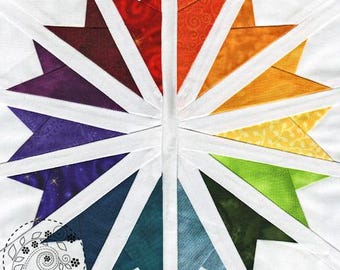 Starlight Converging  - Quilt pattern for star