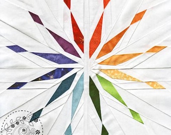 Starlight Diverging - Star quilt pattern