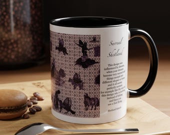Surreal Mug, Flying Fish, Black Gothic Animal Head Mug, Dark Fantasy Mug, Weird Animal Mug, Dark Art Mug, Surreal Dreams, Black Mug