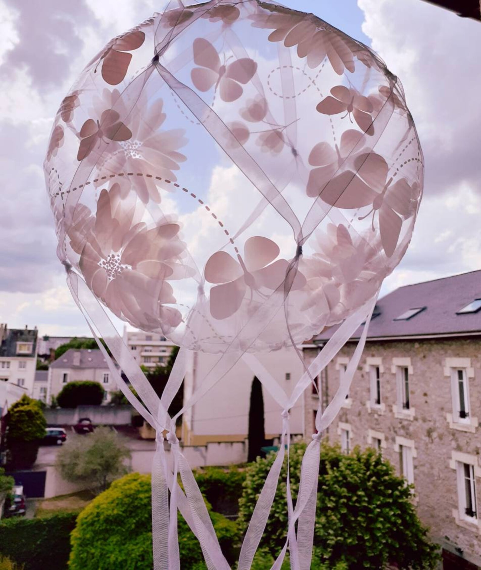 Big size 30 Hot air BALLOON NET made of ribbon Etsy