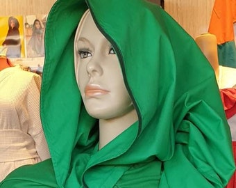 Medieval hood handmade to order - fantasy and gaming hoods - various colours and cust requests available - workdwide shipping