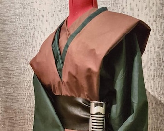 Jedi Inspired Robe Costume - Forest Green Tunic, Cosplay Outfit