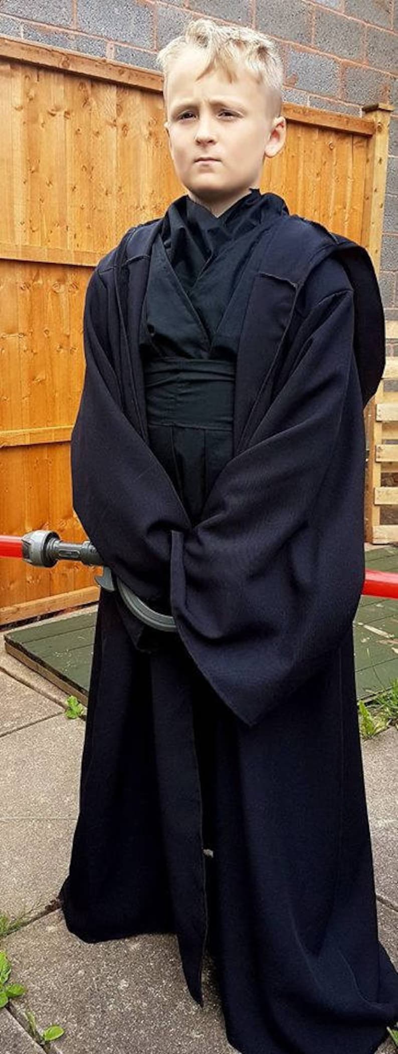 worldwide shipping Star wars costumes and cosplay Boys Sith Lord inspired costume Handmade in all sizes Jedi robes