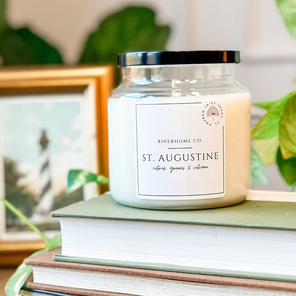 St. Augustine - 2024 Soy Candle by RiverHome BEST SELLER