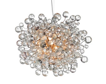 Modern Hanging chandeliers with Clear bubbles for Dining Room