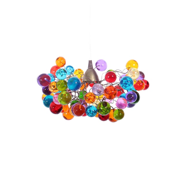 Ceiling Light fixture with Colorful Bubbles