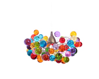 Pendant light Colorful Bubbles, Ceiling Light fixture for Kids Bedroom, Living Room