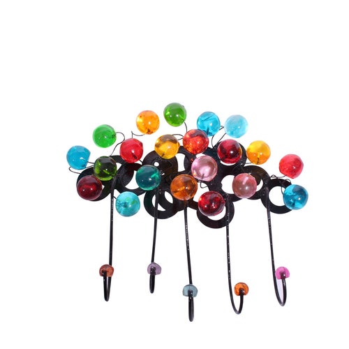 Colorful Bubbles Wall Coat Hanger Etsy