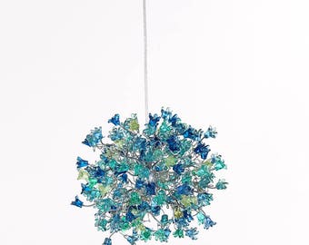 Sea glass light fixtures | Etsy