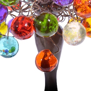 modern bedside lamp with Multicolored bubbles, unique table lamp, colorful bubbles light for desk or bedside table. image 8