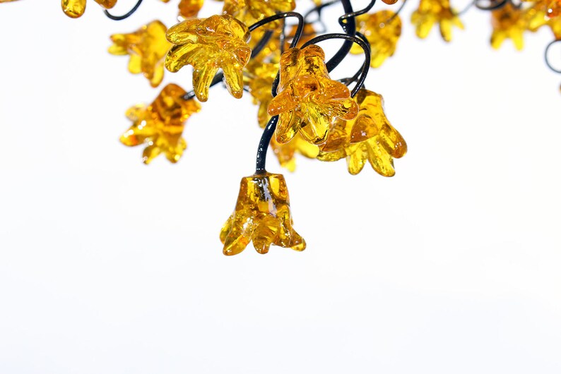 bathroom toilette or kitchen island .ceiling lamp Hanging pendants light with yellow flowers for bedroom