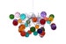 Modern Lighting with colorful bubbles Ceiling pendant lights fixture for girls bedroom, toilet or bath.