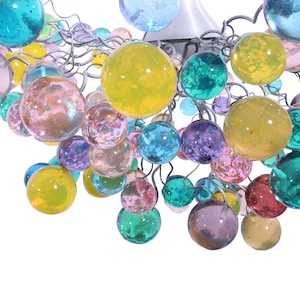 Lighting chandeliers, hanging lighting with Pastel bubbles for girls bedroom, living room, bathroom designer lighting. image 6