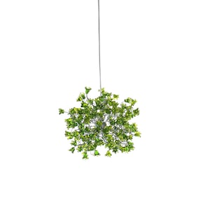Green Pendant Light,  Hanging pendant lighting with Green jumping flowers