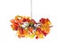 Hanging modern Pendant Lighting with warm color flowers and leaves for hall, bathroom bedside lamp. 