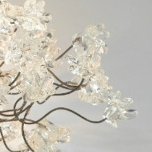 Modern Wall lighting with clear Krystal flowers