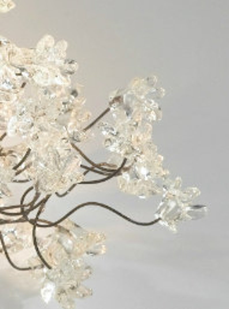 Modern Wall lighting with clear Krystal flowers