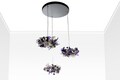 Island falls, Pendant Chandelier ceiling lighting, Ceiling light flowers and leaves round shape for Kitchen Island Dining Room.