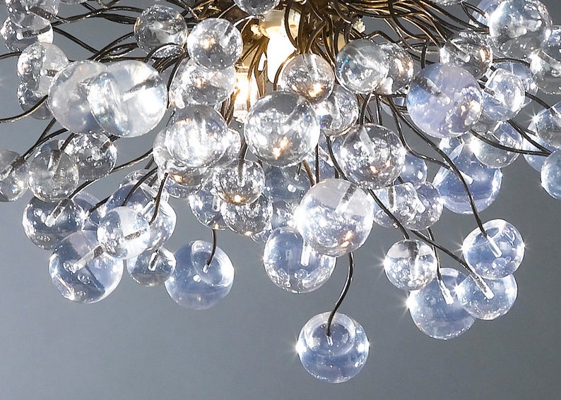 Ceiling Lamp, lighting, chandelier with Clear bubbles for children room, bedroom, bathroom or Dining table light. image 5