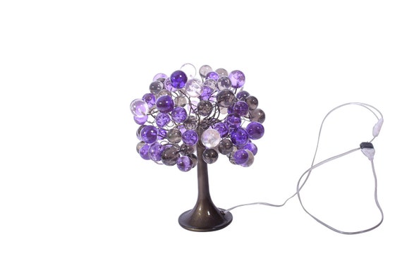 purple bedside lamps