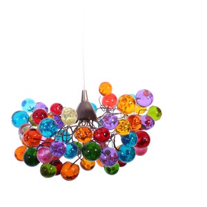 Pendant light Colorful Bubbles, Ceiling Light fixture for Kids Bedroom, Living Room image 7