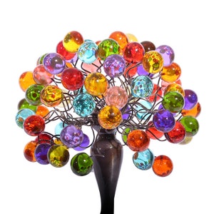 modern bedside lamp with Multicolored bubbles, unique table lamp, colorful bubbles light for desk or bedside table. image 6
