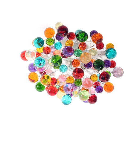 Flush Mount Ceiling Light With Multicolored Bubbles for - Etsy