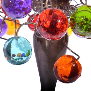 modern bedside lamp with Multicolored bubbles, unique table lamp, colorful bubbles light for desk or bedside table. image 7