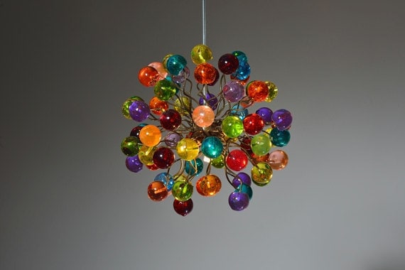 Diy hanging bubble chandelier used plastic clear Christmas