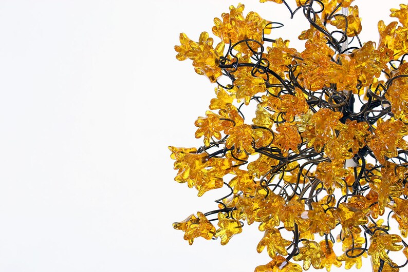 bathroom toilette or kitchen island .ceiling lamp Hanging pendants light with yellow flowers for bedroom