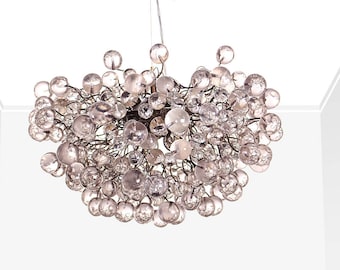 Modern Hanging lights, balls lamp, clear bubbles light with Clear Transparent bubbles , chandelier for dining room