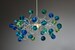 Modern Ceiling Light fixture with with sea color bubbles for Children's Room, toilet or bedroom. 