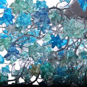Flowers Ceiling lamp, hanging lighting with sea color jumping flowers for living room, Dining Room light.