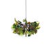 Ceiling Light fixture with green flowers and leaves -  pendant light for rooms, bedroom, bathroom 