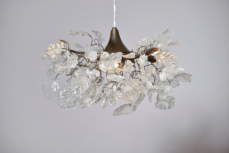 Plafoniere Da Soffitto Per Bagno : Plafoniera sospensione lampada da soffitto con foglie chiare etsy