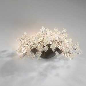 Modern Wall lighting with clear Krystal flowers