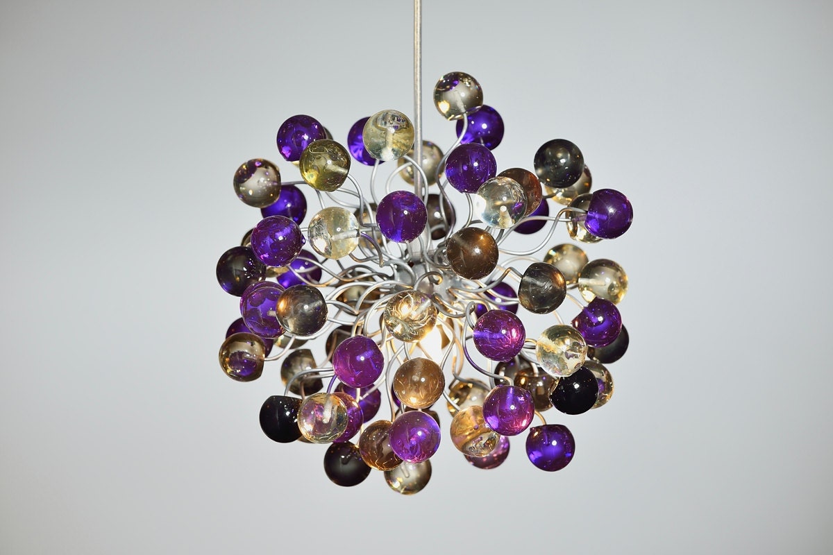 Purple on sale ceiling light