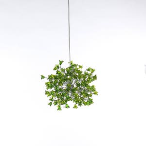 Green Pendant Light, Hanging pendant lighting with Green jumping flowers image 3